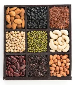 Nuts & legumes are good  food for eye health.