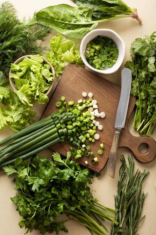 Leafy vegetables are good  food for eye health.
