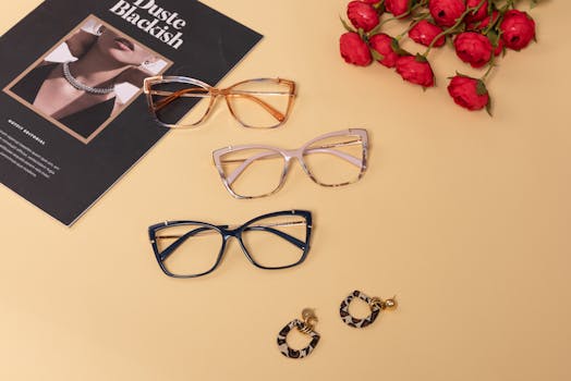 Vision of Style: A Symphony of Glasses and Grace